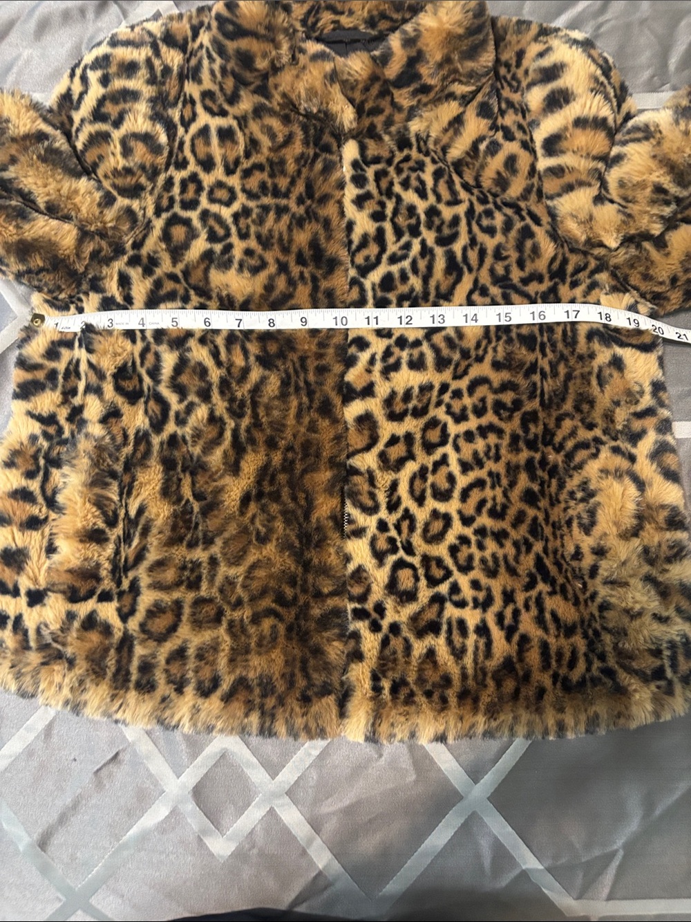 Zara Jacket Faux Fur Leopard Print Size S TRF Collection - Picture 5 of 11